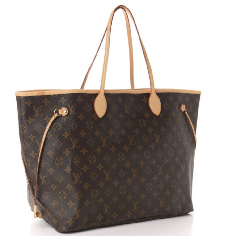 Authentic, 2008 Louis Vuitton Neverfull, GM, Monogram, Heritage Interior Design